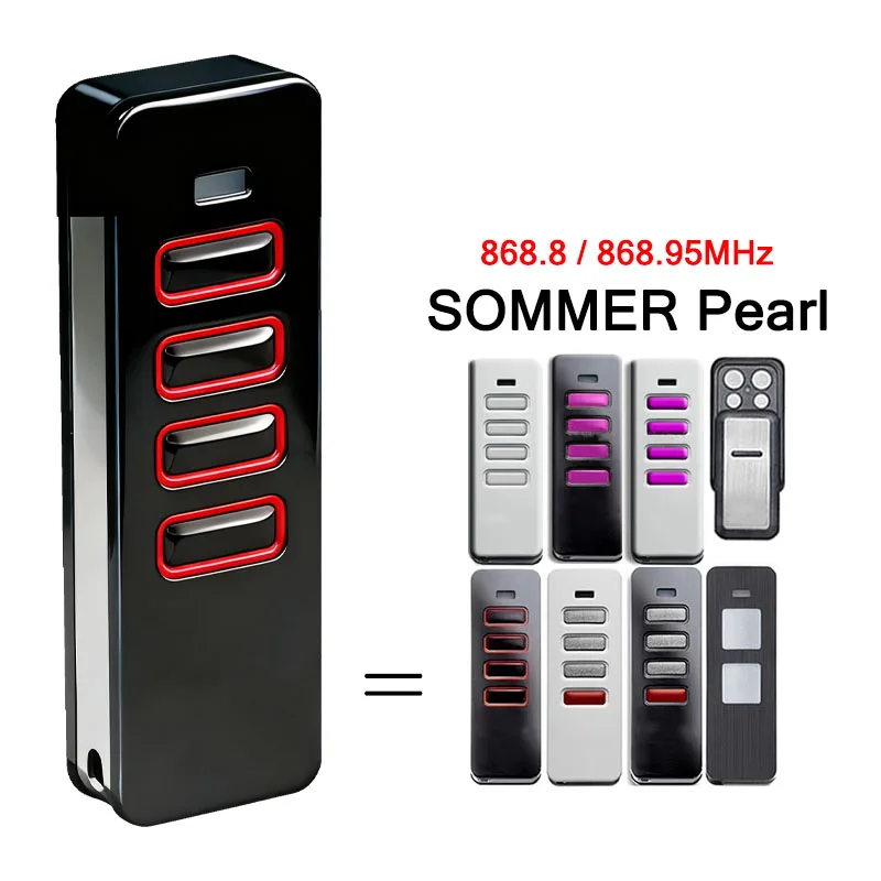 SOMMER Pearl 4018 Remote Control Status Vibe Twin 4019V000 TX55-868-4 TX40-868-4 Garage Door Remote Control 868.8MHz 868.95MHz