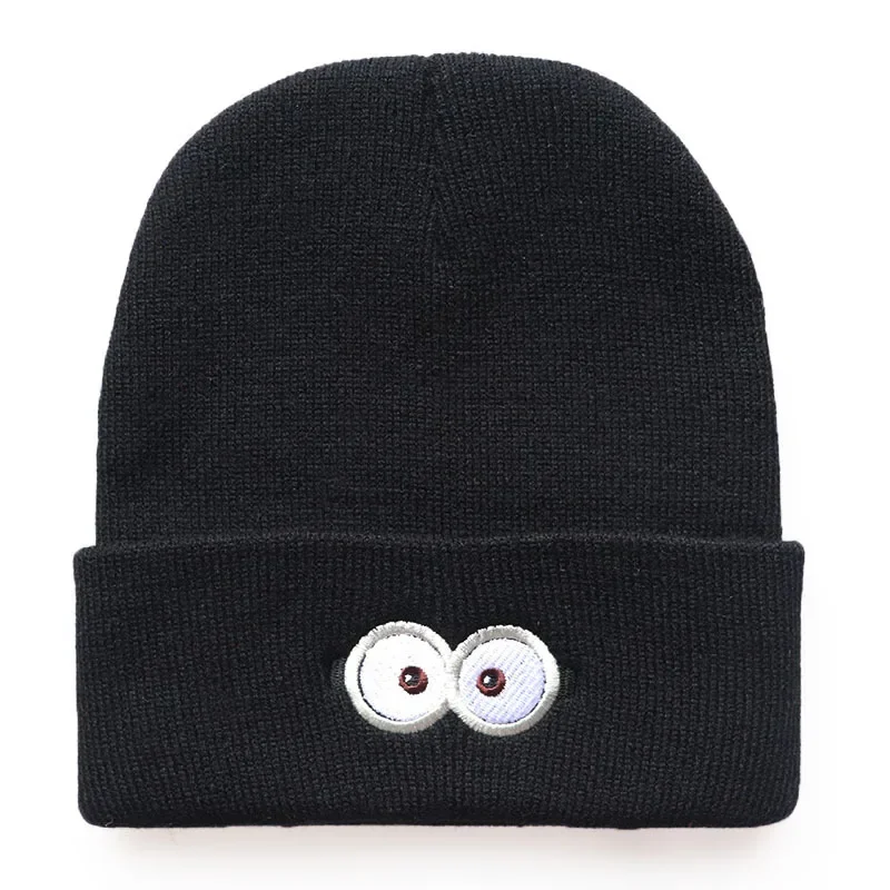 MINISO Anime Cartoon Minions Warmth Knitted Hats Autumn Winter Ear Protection Beanies Women Men Outdoor Hip Hop Pullover Hat