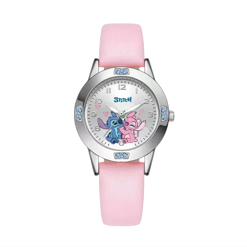 

Детские часы Disney Stitch — кварцевые часы с бриллиантовым декором и светящимся циферблатом для мальчиков и девочек