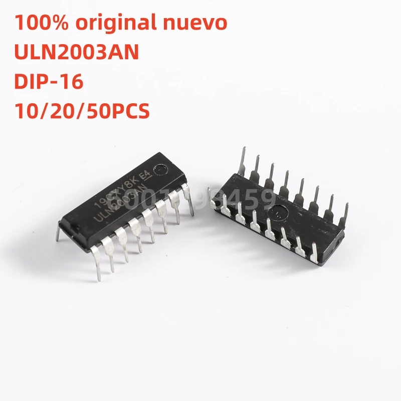 100% original nuevo 10pcs - 50pcs ULN2003AN  ULN2004AN  TRANS 7NPN DARL 50V 0.5A 16DIP