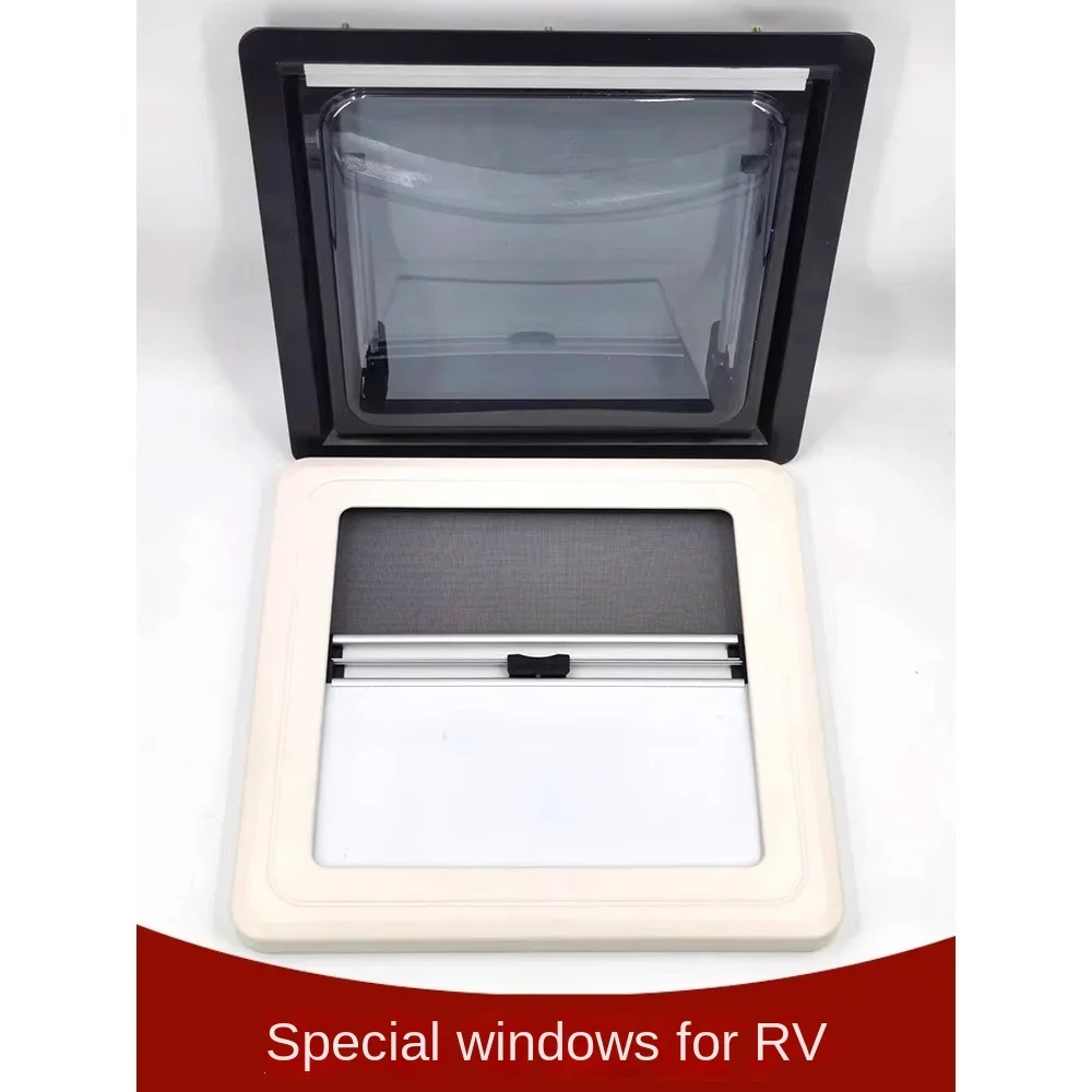 RV window push window trailer IVECO Chase modified double-layer acrylic thermal insulation glass assembly