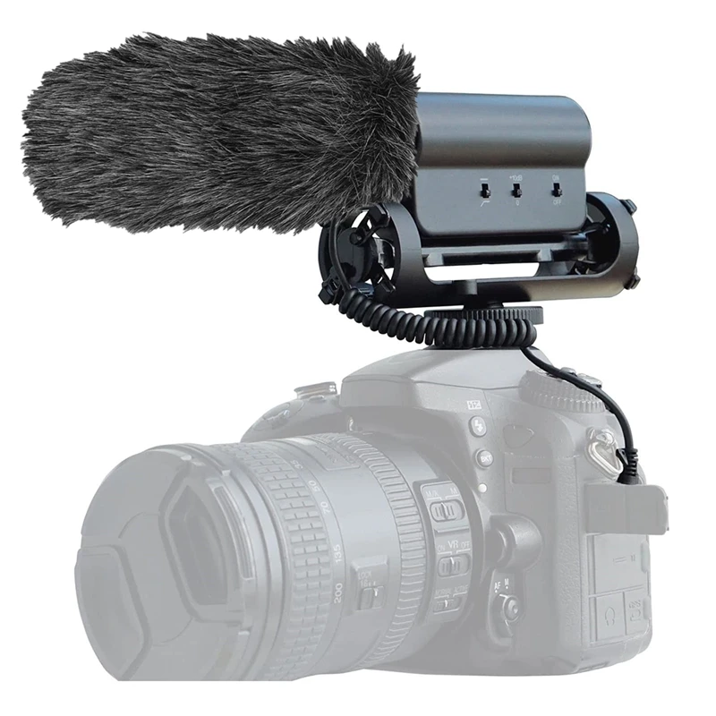 HFES Microphone Windshield Wind Screen Muff Outdoor HN-26 For RODE Video Mic GO Takstar SGC-598 For Interview