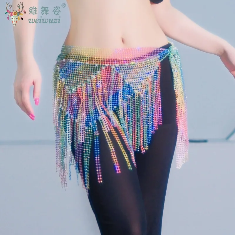 

Belly Dance Tassel Hip Scarf Adult and Children's Oriental Dance Practice Accessories Belt Women Senior Sexy Fringe Waist Scarf
