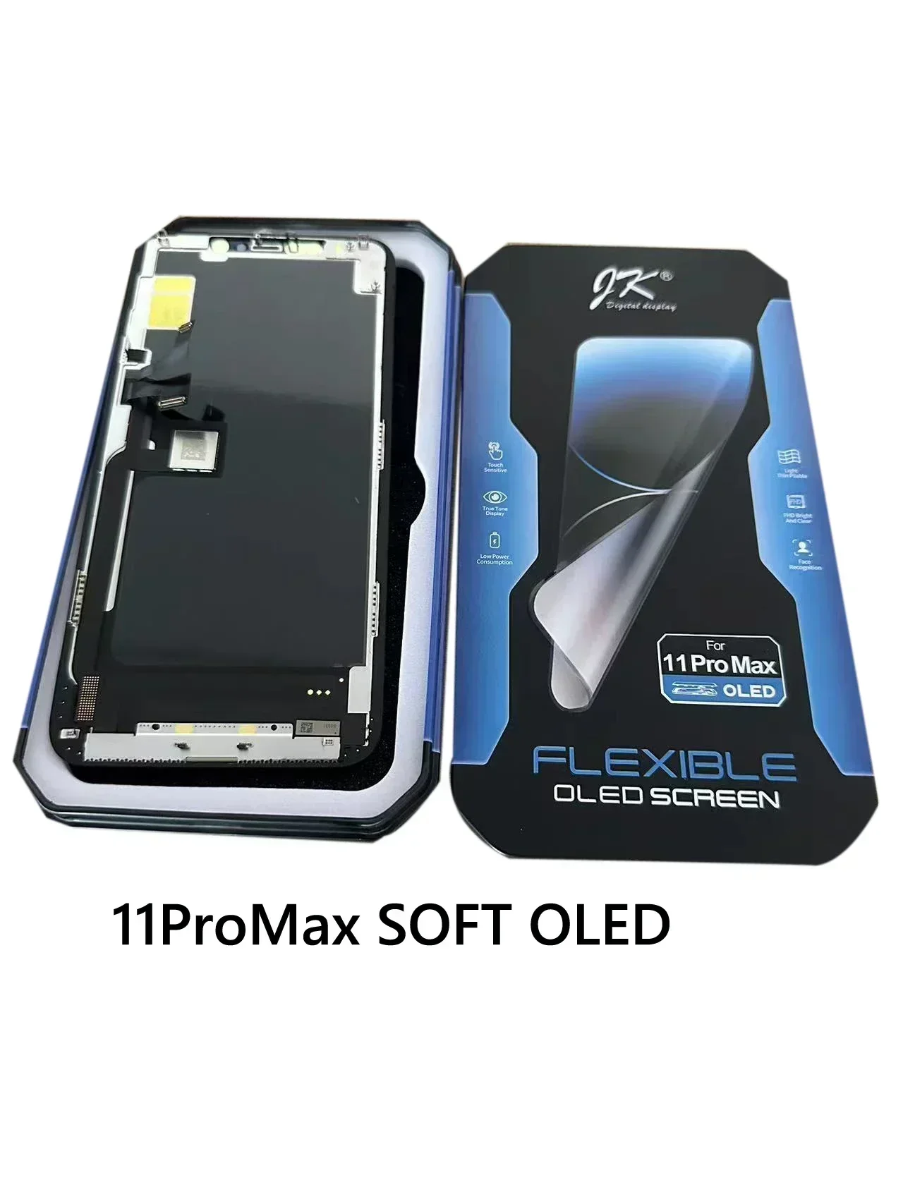 JK SOFT OLED LCD Display Touch Digitizer Screen For iPhone xsmax 11ProMax 12 12pro max 13 14 Pantalla Replacement Complete