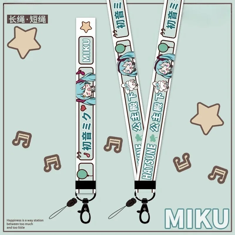 Novo Lanyard de Hatsune Miku para Celular e Chaves, Acessório de Filme e Televisão, Lanyard Antiperda, Presente por Atacado