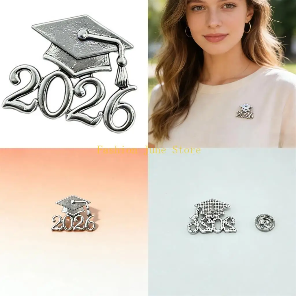 N5KA Long Lasting Academic Achievement Pin For 2026 Graduates Sturdy And Polished