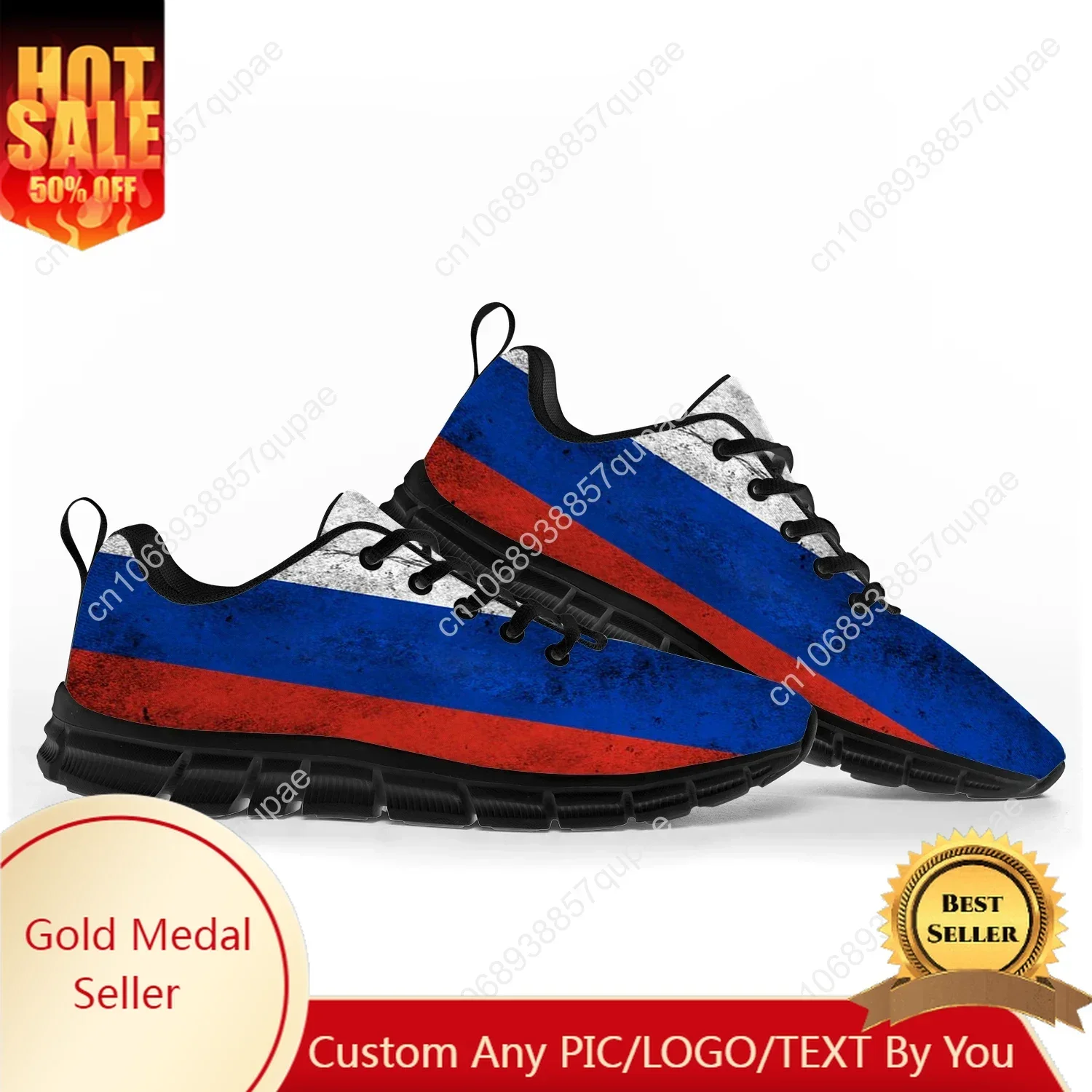 

Russian Flag Sports Shoes Mens Womens Sneakers Russia Casual Custom High Quality Couple Shoes