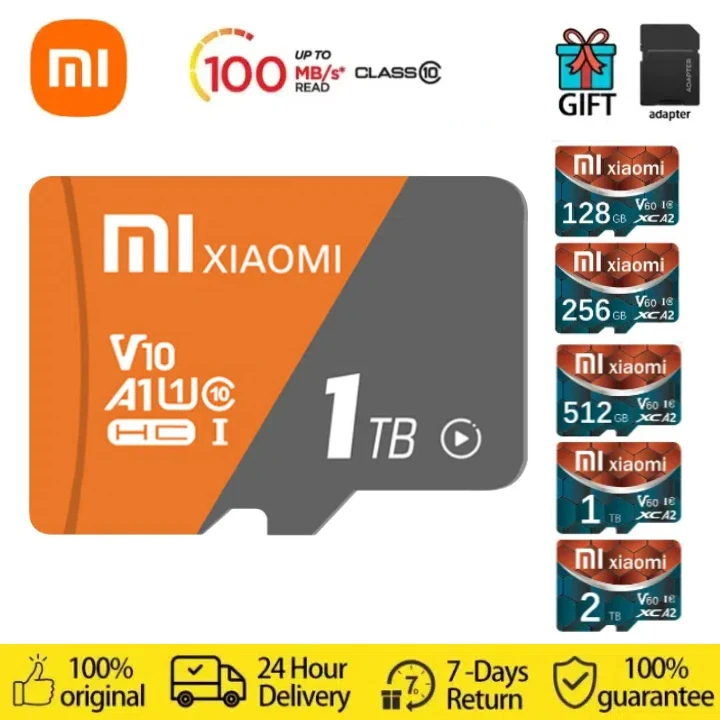 Карта памяти Xiaomi 128 ГБ, TF, SD, флэш-камера, флэш-карта Micro TF, SD-карта U3 V30 A2 4K, скорость чтения 170 Мб/с, TF-карта для игрового ПК