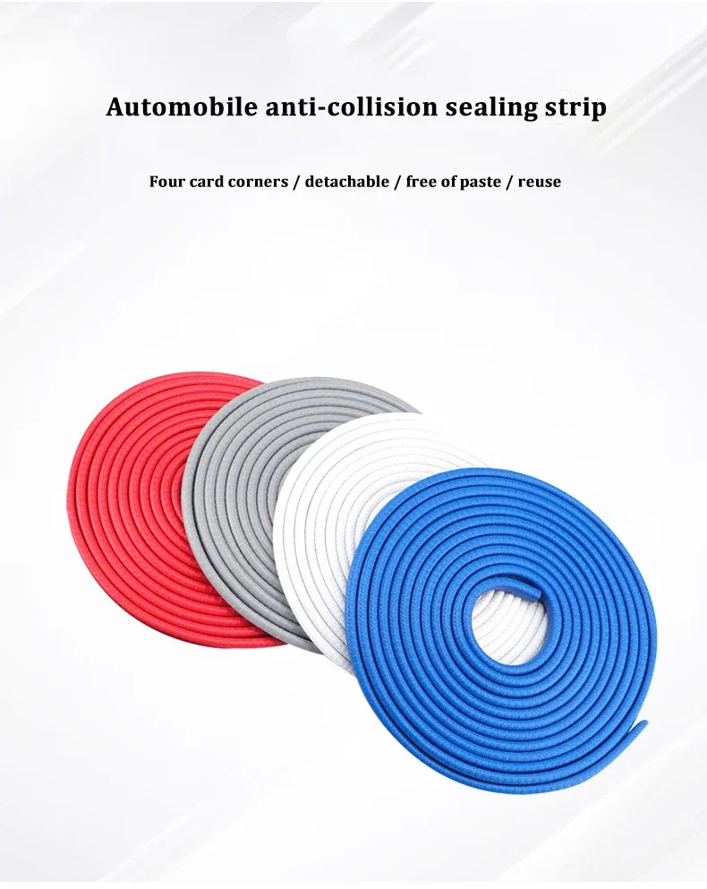 شريط مضاد للتصادمات لباب السيارة على شكل حرف U، شريط حماية مضاد للخدش لختم باب السيارة #6