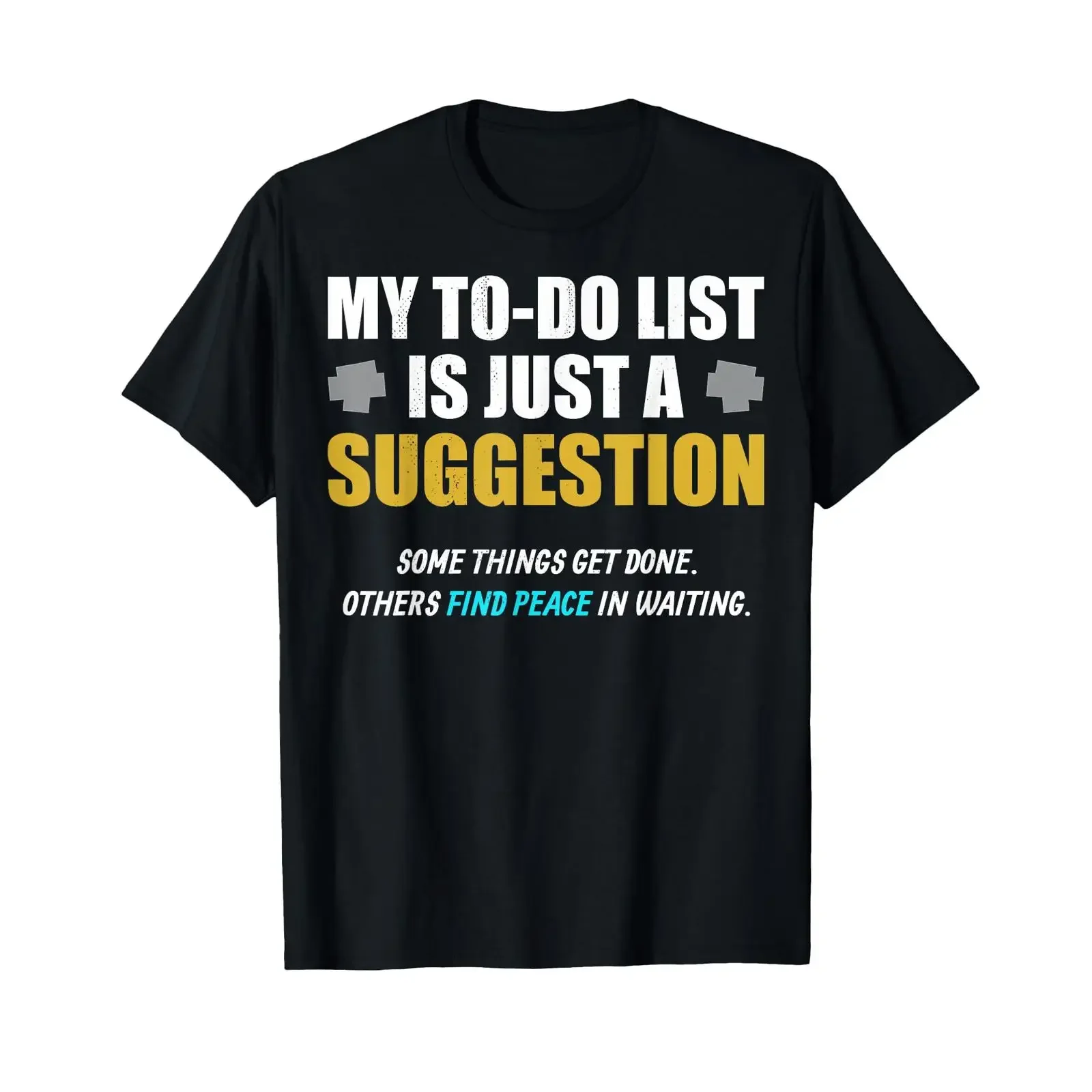 Meine to Do Liste ist nur EIN Vorschlag T Shirt vintage Washed fashion streetwear graphic Top For Everyday Wear