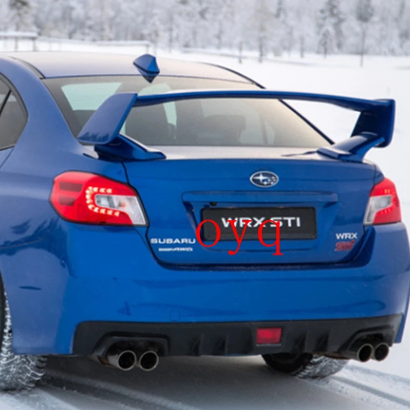 For Subaru WRX High quality ABS Plastic Rear Roof Spoiler Wing Trunk Lip Boot Cover Car Styling