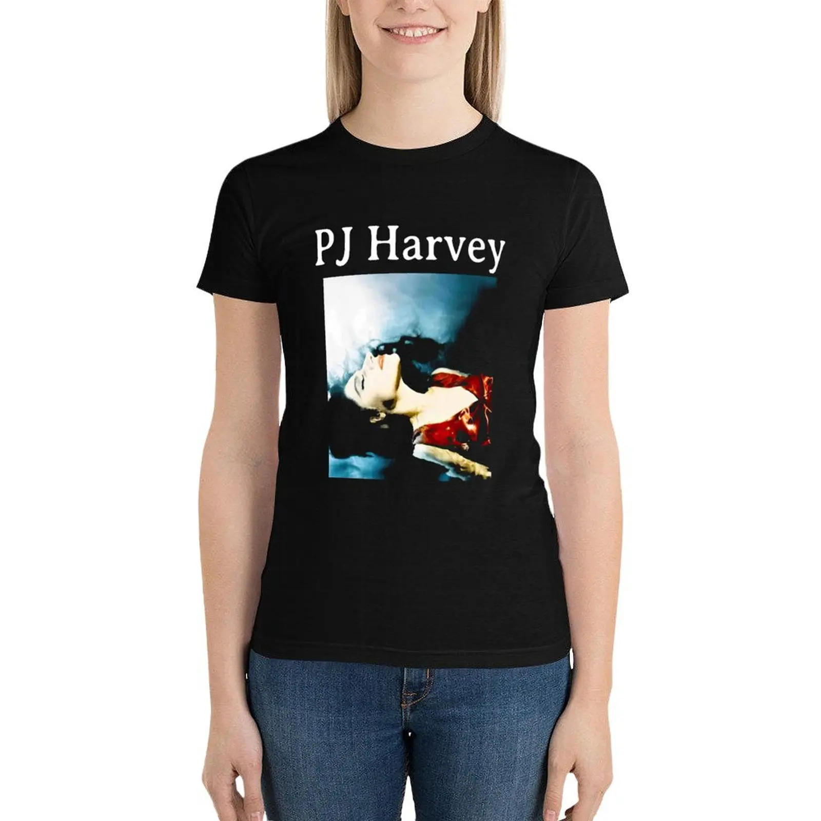 PJ Harvey T-Shirt summer clothes hippie clothes plus size tops summer clothes for Women