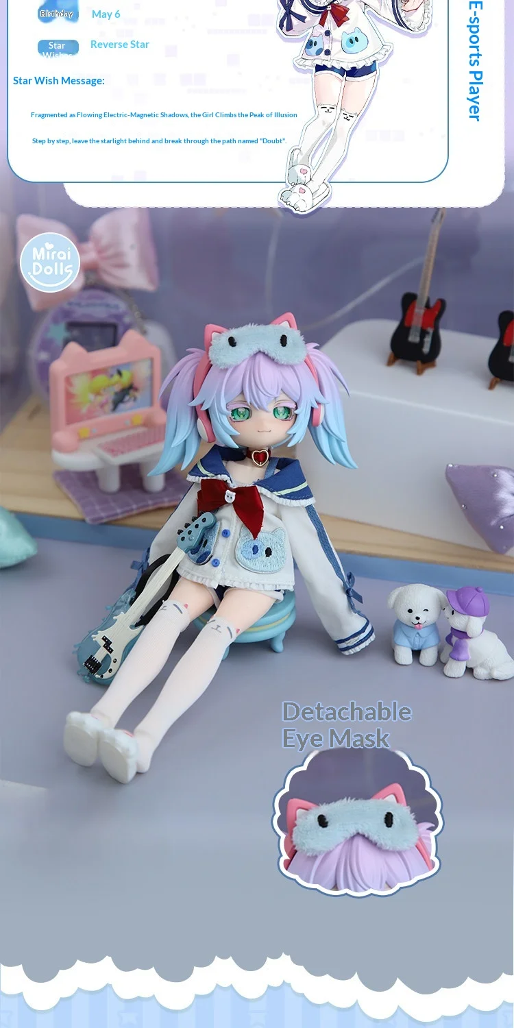 Original MIRAIDOLLS Escaping Heart Star Wish Girl Blind Box 1/8 BJD Gelenkpuppe zum Ankleiden, Sammlerstück, anpassbar – Detail 10
