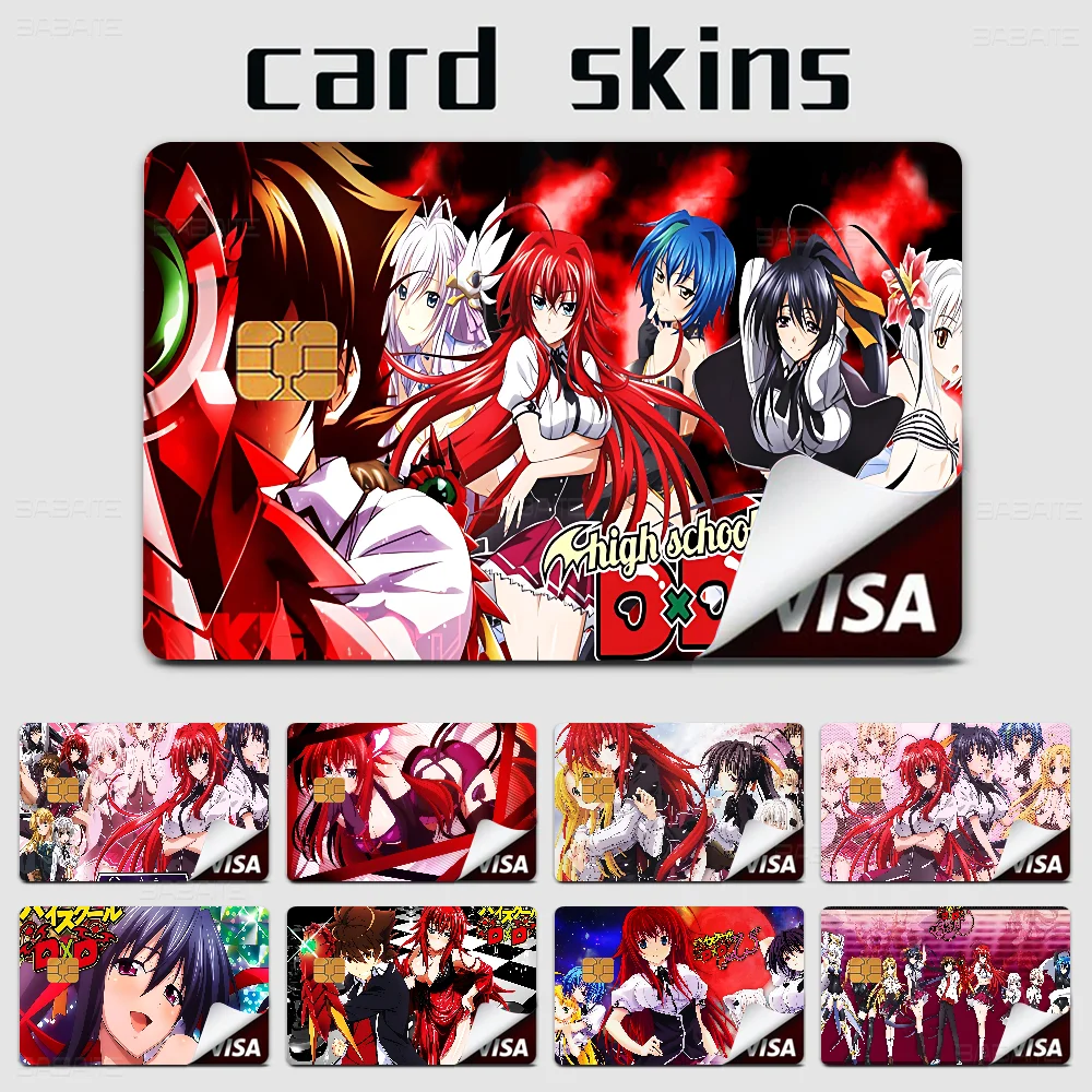 Anime High School DxD Anime Young Creidt Card Debit Card Sticker Film Case Front Tape for Small Big Chip No Chip