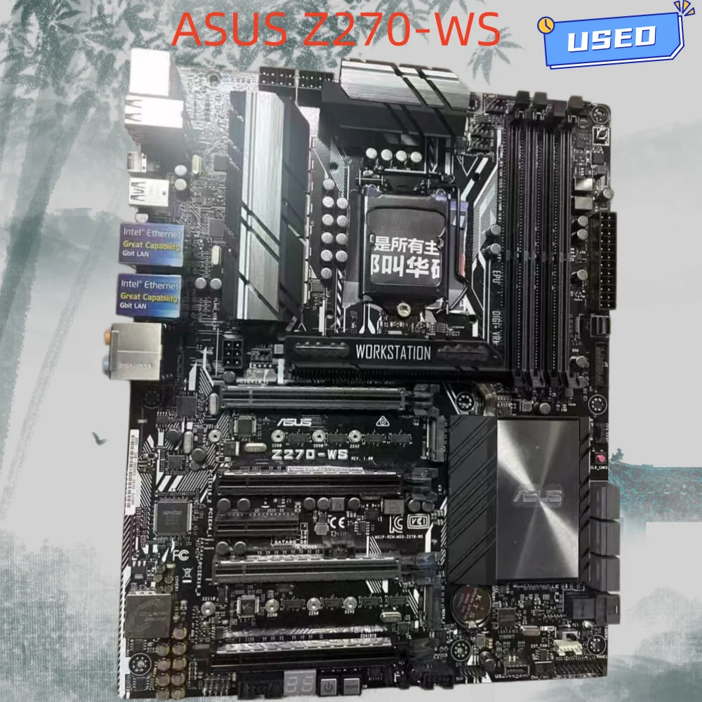 ASUS Z270-WS Server motherboard Intel ntel Z270 LGA 1151 DDR4 3866MHz ATX support Core i3-6320 6400 7600 7700 G4560 6100 cpu