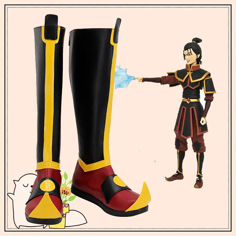 Anime Avatar The Legend of Korra Azula Cosplay Shoes Boots Halloween Party Costume Accessories Custom Made