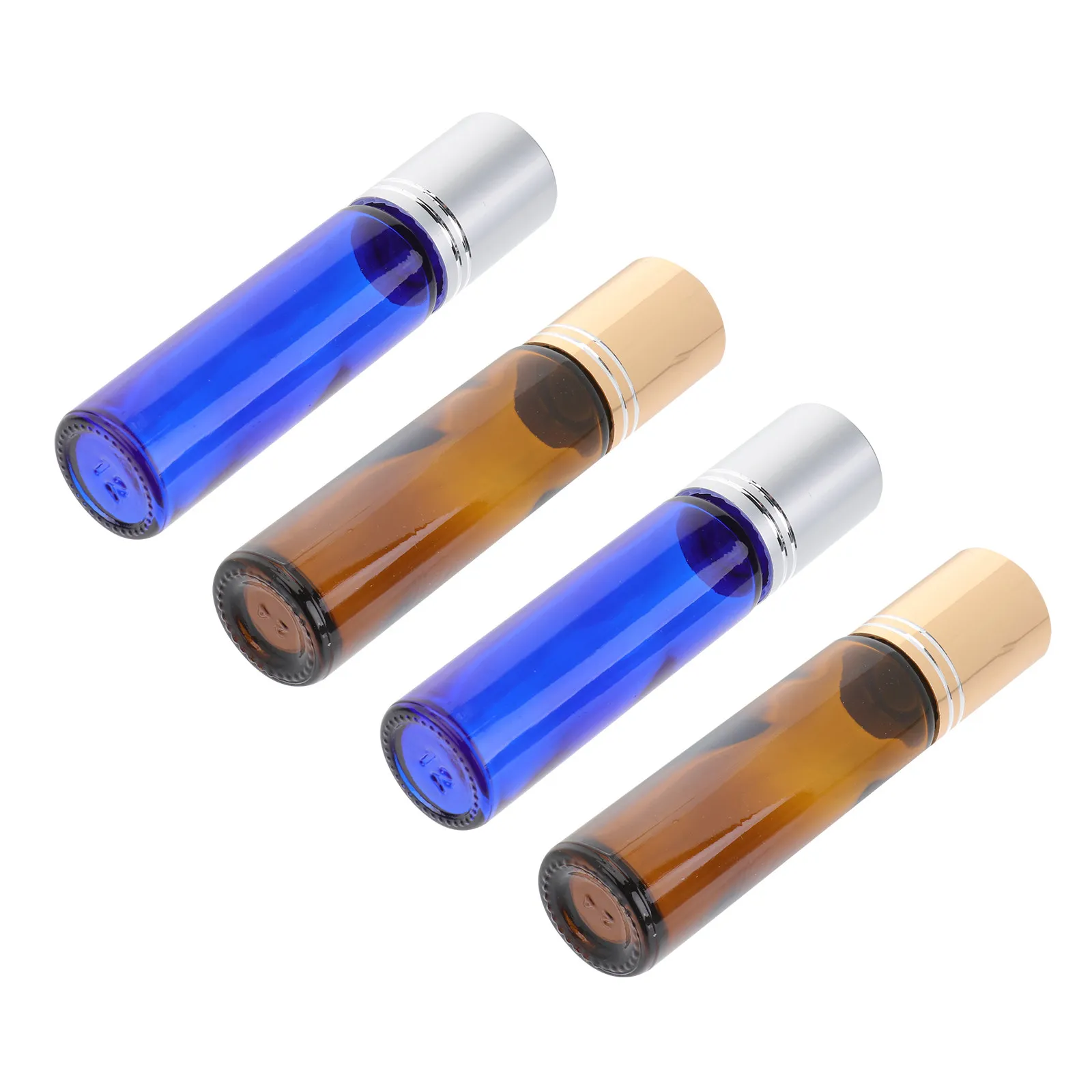 

Набор из 8 многоразовых стеклянных флаконов с роликовым аппликатором из нержавеющей стали для эфирных масел и парфюмерии