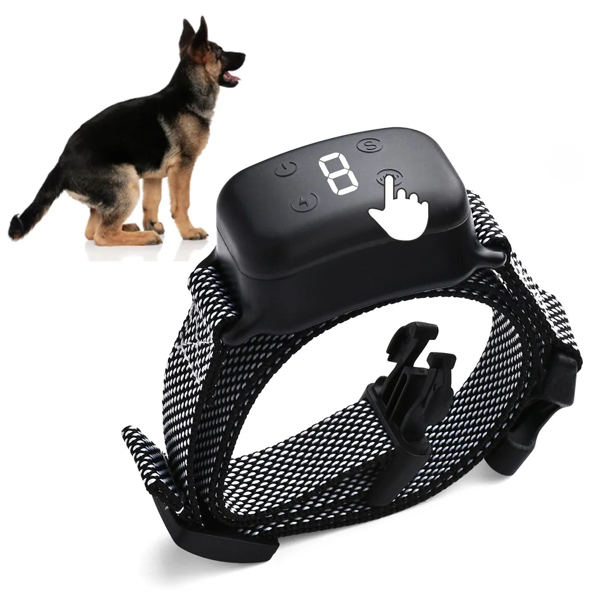 

Dog Bark Collar, Bark Collar for Large Medium Small Dogs, Rechargeable E-Collar, Smart Bark Collar, Anti Barking Training Collar