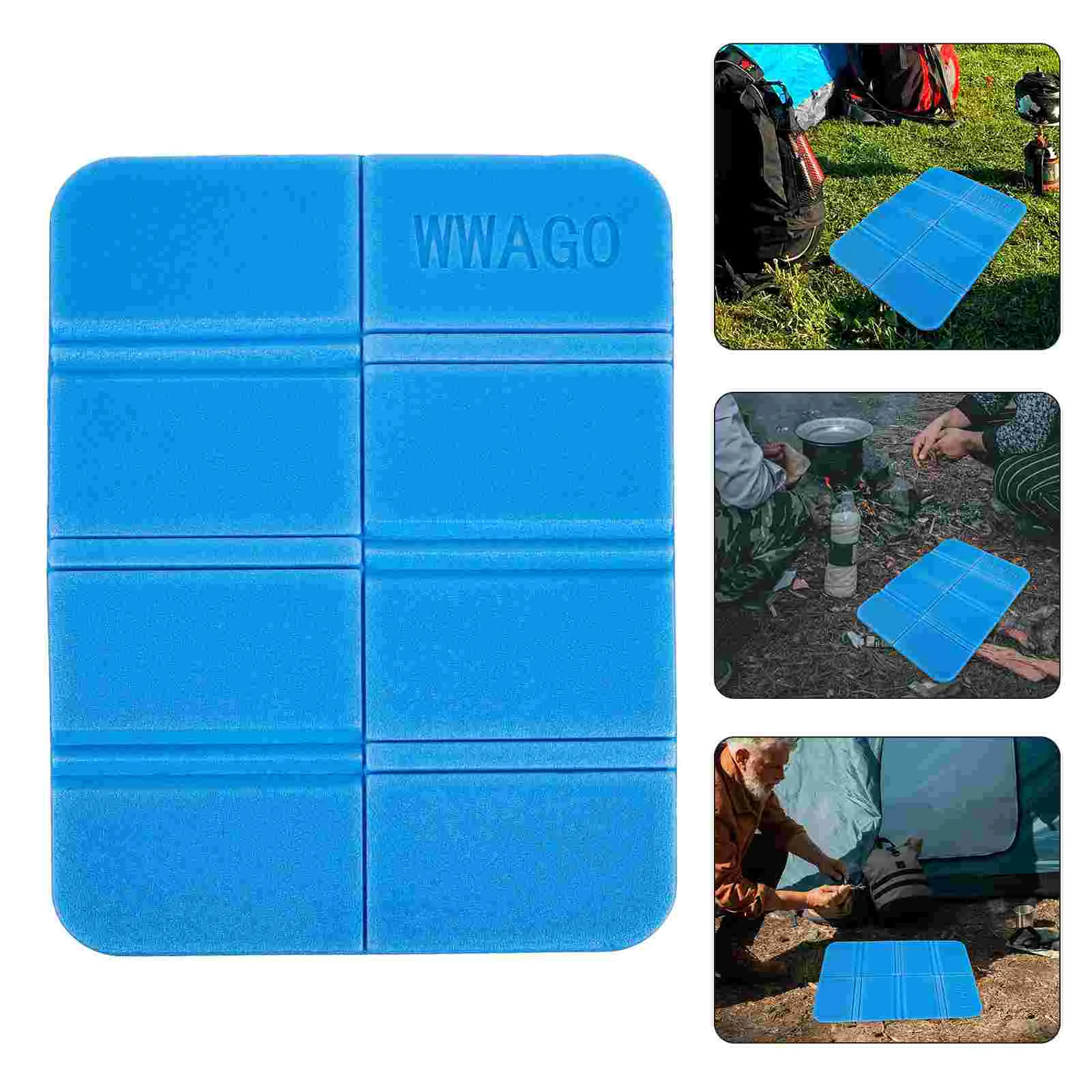 Foam Mat Waterproof Seat Cushions Sitting for Camping Red Folding Pad Seats Travel