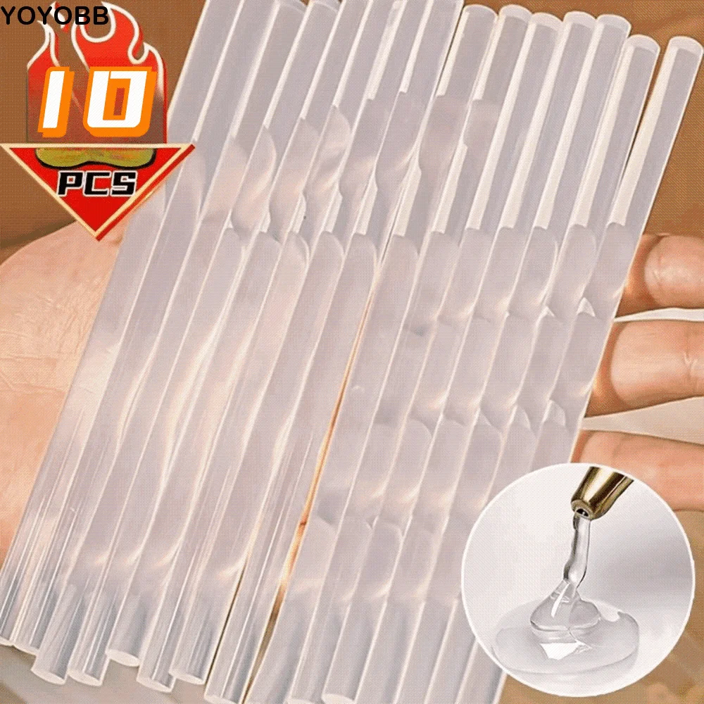 

10 шт. клей 7*150 мм термоклеевые палочки сильная вязкость прозрачный термоклей термоплавкий клей ремесло