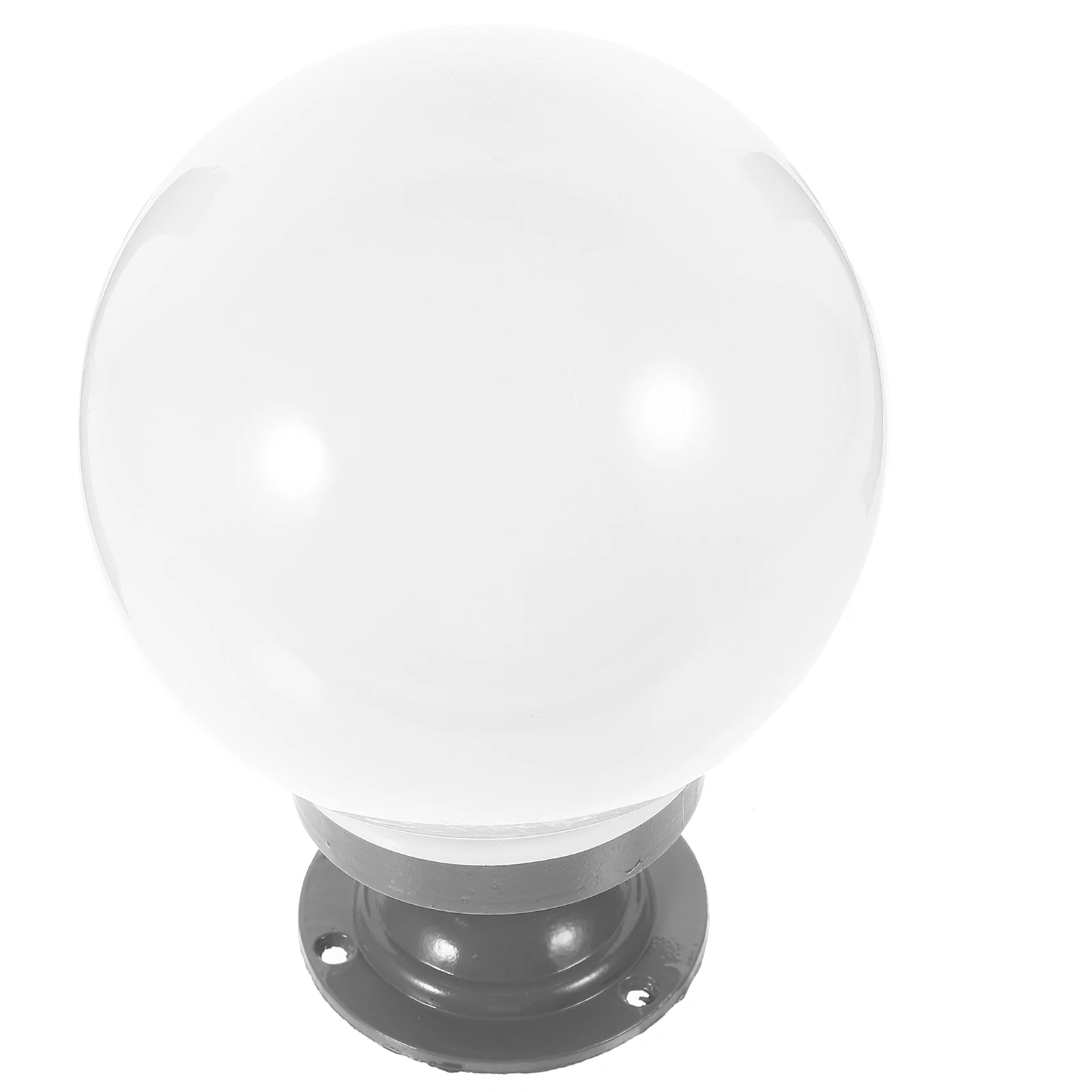 

Spherical Column Lamp Shade Round Post Globe Acrylic Outdoor Wall Street Light Cover Fixture Replacement Garden Porch Patio