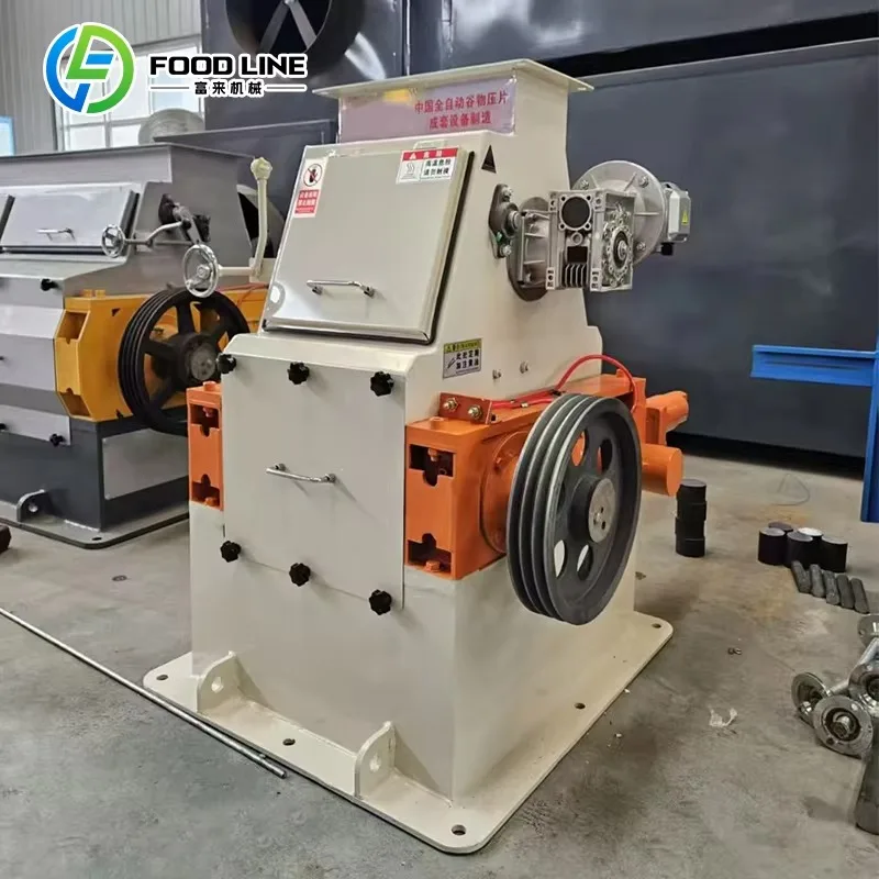 Heavy Duty Grain Flaking Machine Long Term Operation Stability,Suitable for Cereal, Animal Feed, and Grain Processing