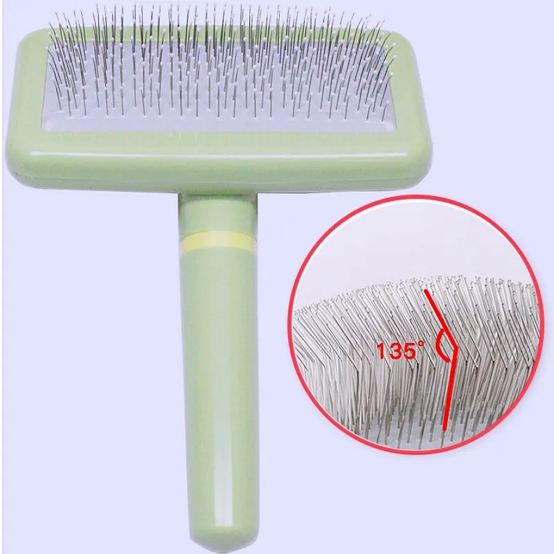 

Dog Comb Massage Dog Brush Pet Grooming No Hurt Combs for Dogs Hair Cleaning Dogs Hair Knot Brush Stainless Steel Cat Brushes