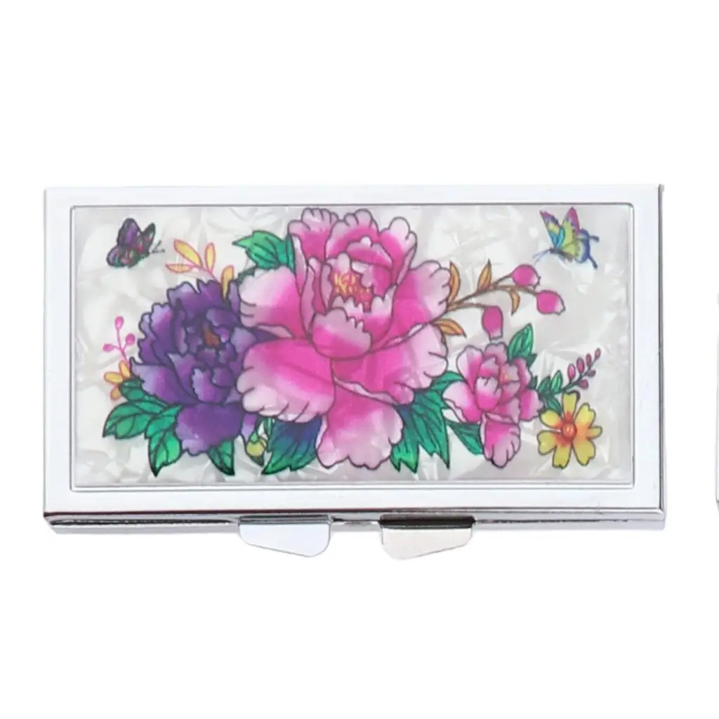 Small Pill Storage Case with Three Dividers Secure Seal Medicine Box Portable Cosmetic Container for Outdoor and Home