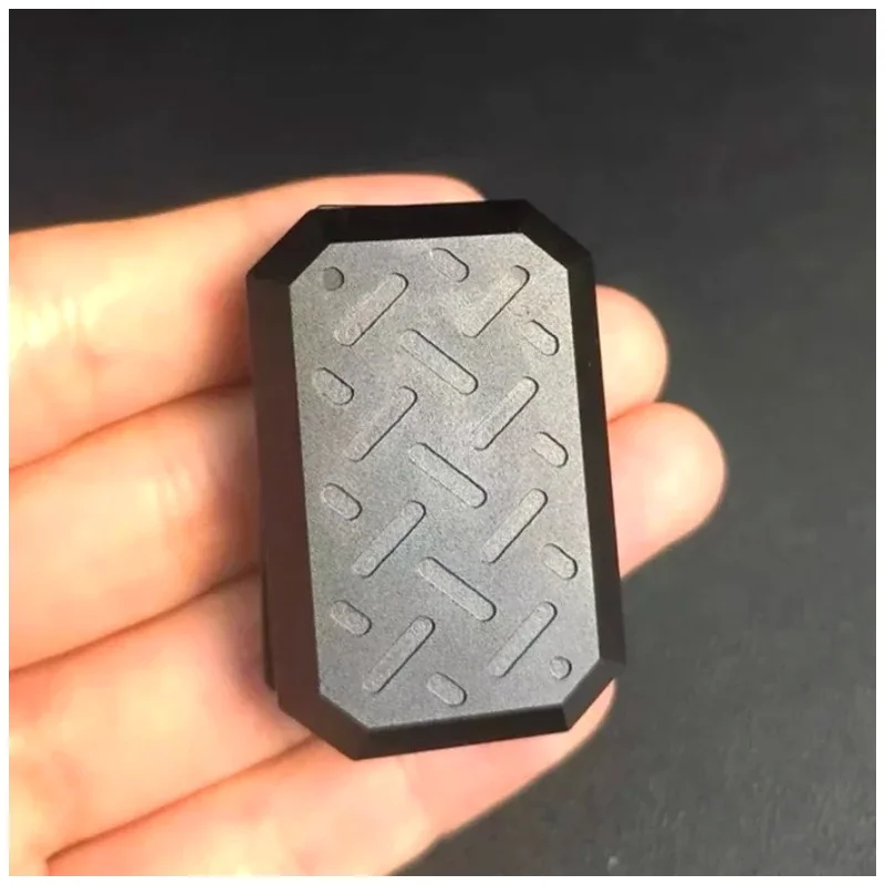 Stainless Steel EDC Magnetic Push Card Unlimited Positions Metal Slider Stress Relief Toy Antistresse Fidget Spinner Push Plate