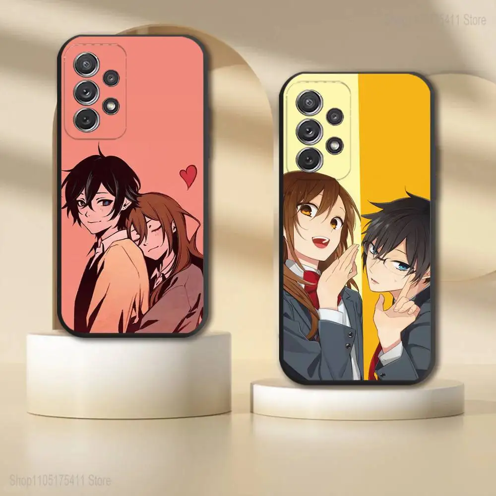 

H-Horimiya Anime Phone Case For Samsung S 25,24,23,22,30,21,10,9,Ultra,Plus,Lite,FE,4,5G Black Soft Case