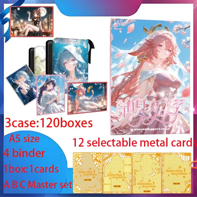

Newest A Midsummer Night's Dream A5 Waifu Boards Goddess Story Collection Card Swimsuit Bikini Booster Box Habbies