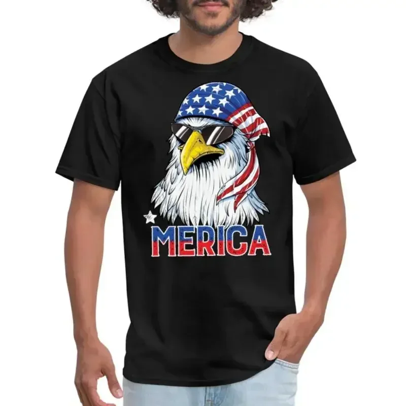 Merica Eagle 4th of July USA Men's T Shirt