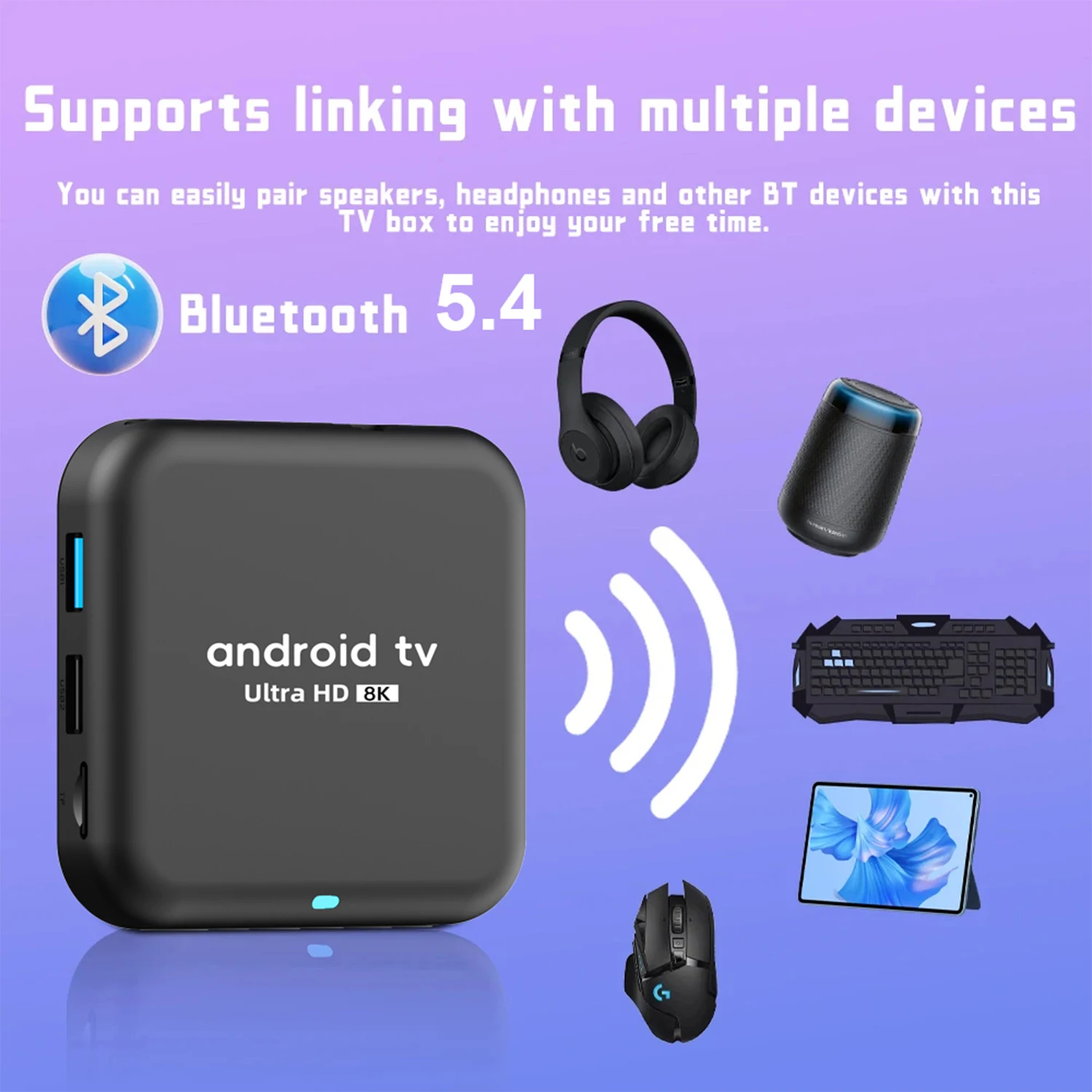 جديد RK3518 صندوق التلفزيون الذكي أندرويد 14 Q18 رباعي النواة Cortex A53 دعم 8K Ram 4GB 8GB Rom 64GB 128GB Wifi6 مشغل الوسائط فك التشفير