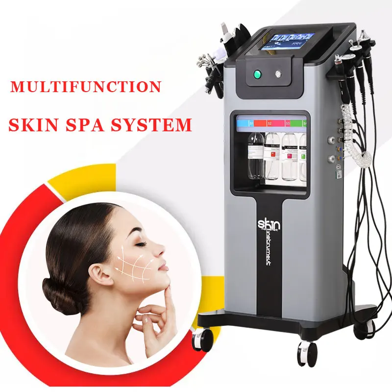 10 في 1 آلة هيدرو الأكسجين المائي شد الوجه التنظيف العميق جلدي آلة تقشير أكوا تجديد الجلد فقاعة صغيرة #2