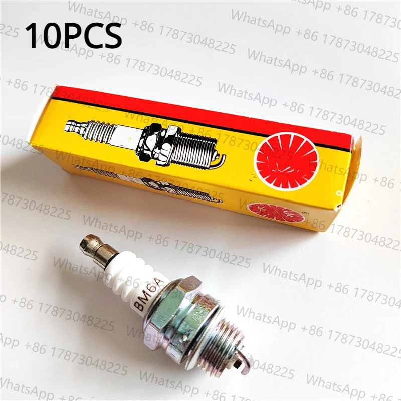 10pcs Spark Plug For NGK BPM6A BPMR7A RCJ6Y RCJ7Y WSR5F L7T Trimmer Blower Chain saw Brush cutter Gas Scooters Pocket Bikes ATV