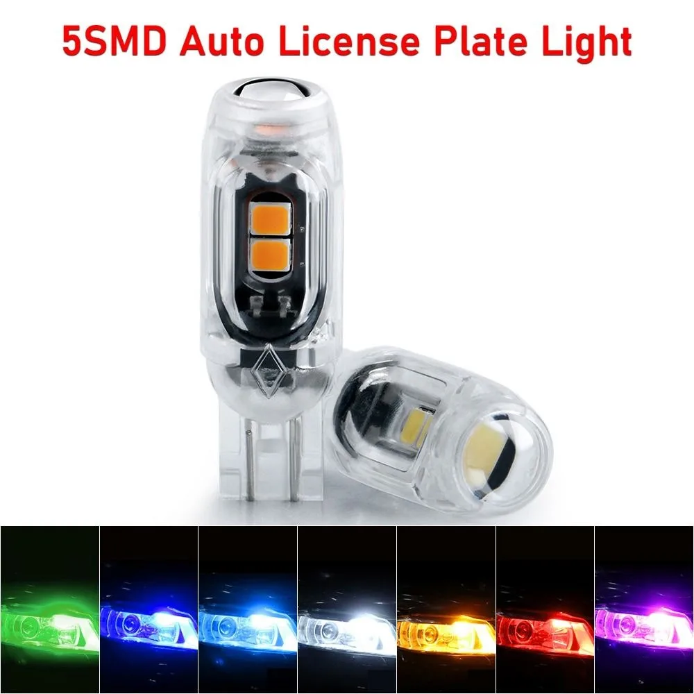 Auto Accessories T10 W5W Car Turn Signal 12V Long Light License Plate Light Super Bright 3030 5SMD LED Bulb