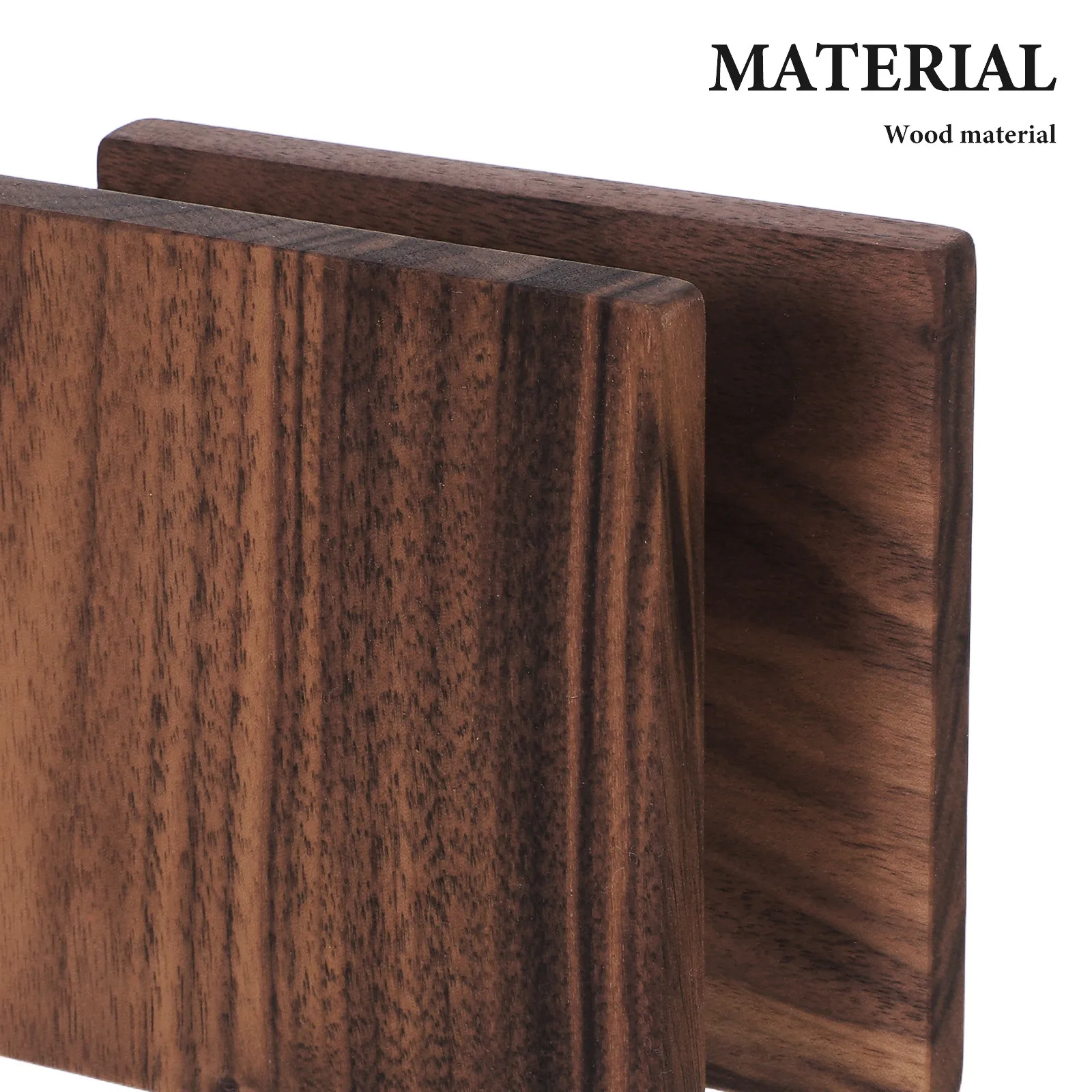 2Pcs Walnut Wood Craft Boards Natural Grain Solid Hardwood Thick Panels for DIY Home Decor Table Tops Furniture Projects Easy