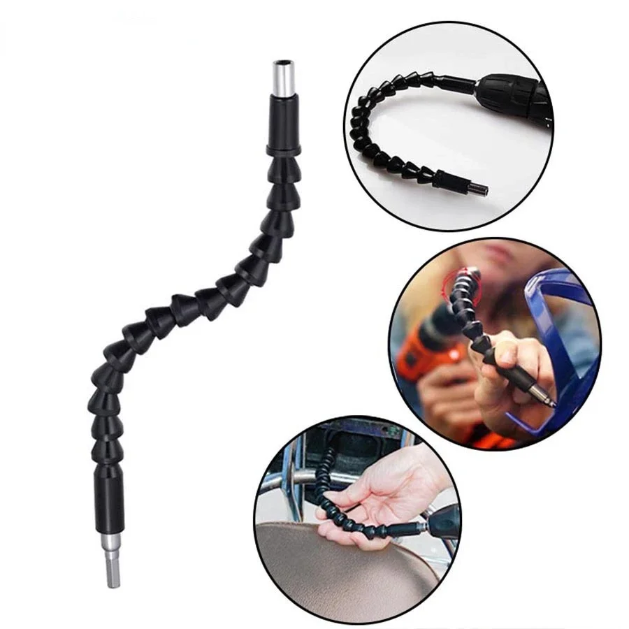 300mm Flexible Drill Bit Extension Shaft Bits Magnetic Hex Soft Shaft Bar Flexible Cable Electric Drill Drive Screwdriver