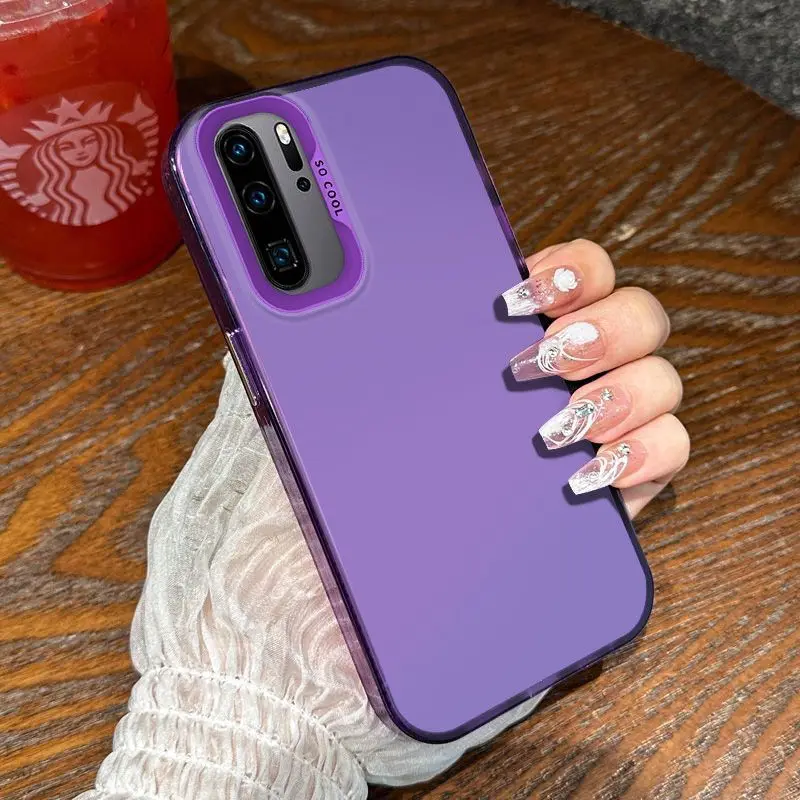 For Huawei P30 Pro Case Huawei P30 Pro Phone Cover VOG-L29 VOG-L09 VOG-L04 Cases Luxury Metallic Aurora Skin Matte Cover