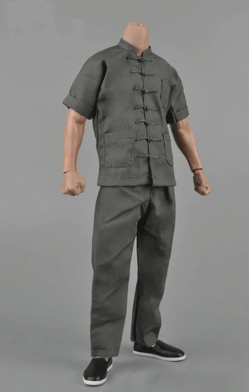 

ZYTOYS 1/6 одежда серое пальто с короткими рукавами и брюки модель для 12 дюймов фигурки игрушки