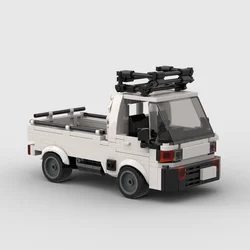 MOC Subaru STI-coche deportivo de carreras, coche de carreras, campeón de velocidad, bloques de construcción, garaje creativo, juguetes para niños, regalos