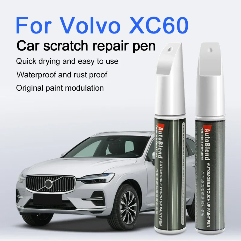 

Ручка для ремонта царапин с краской для Volvo XC60 с прозрачным покрытием, восстанавливающая блестящую автомобильную краску и улучшает текстуру краски, джинсовый синий цвет