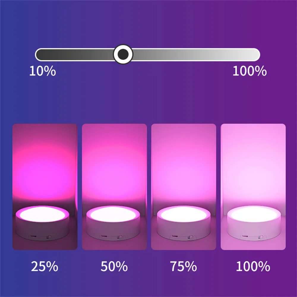 Imagem -05 - Usb Recarregável Led Puck Light Cor Rgb Lâmpadas Remoto e Temporizador Decoração de Fada de Férias para Quarto Foyer 86 mm