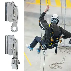 Steel Rope Gripper Climbing Ascender Device Self-Locking Rope Grab Sturdy Climbing Anti Fall Rope Gripper for Heavy Industry