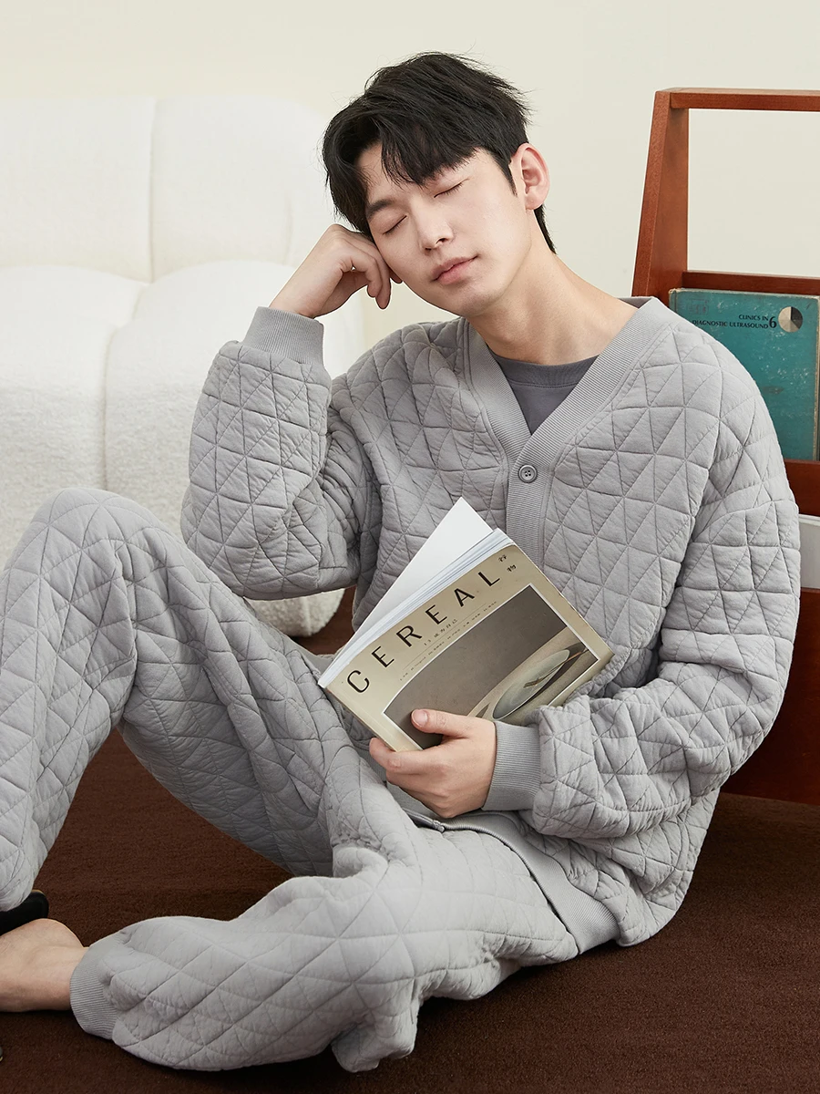 men's-air-cotton-thermal-underwear-spwear-thiened-cotton-home-clothes-set-warm-cozy-v-ne-long-sve-loungewear