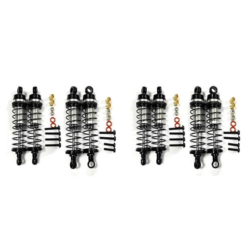 

ABUM-4X Metal Front And Rear Shock Absorber Damper For Losi 1/18 Mini-T 2.0 1/16 Mini-B RC Truck Car Upgrades Parts,Black