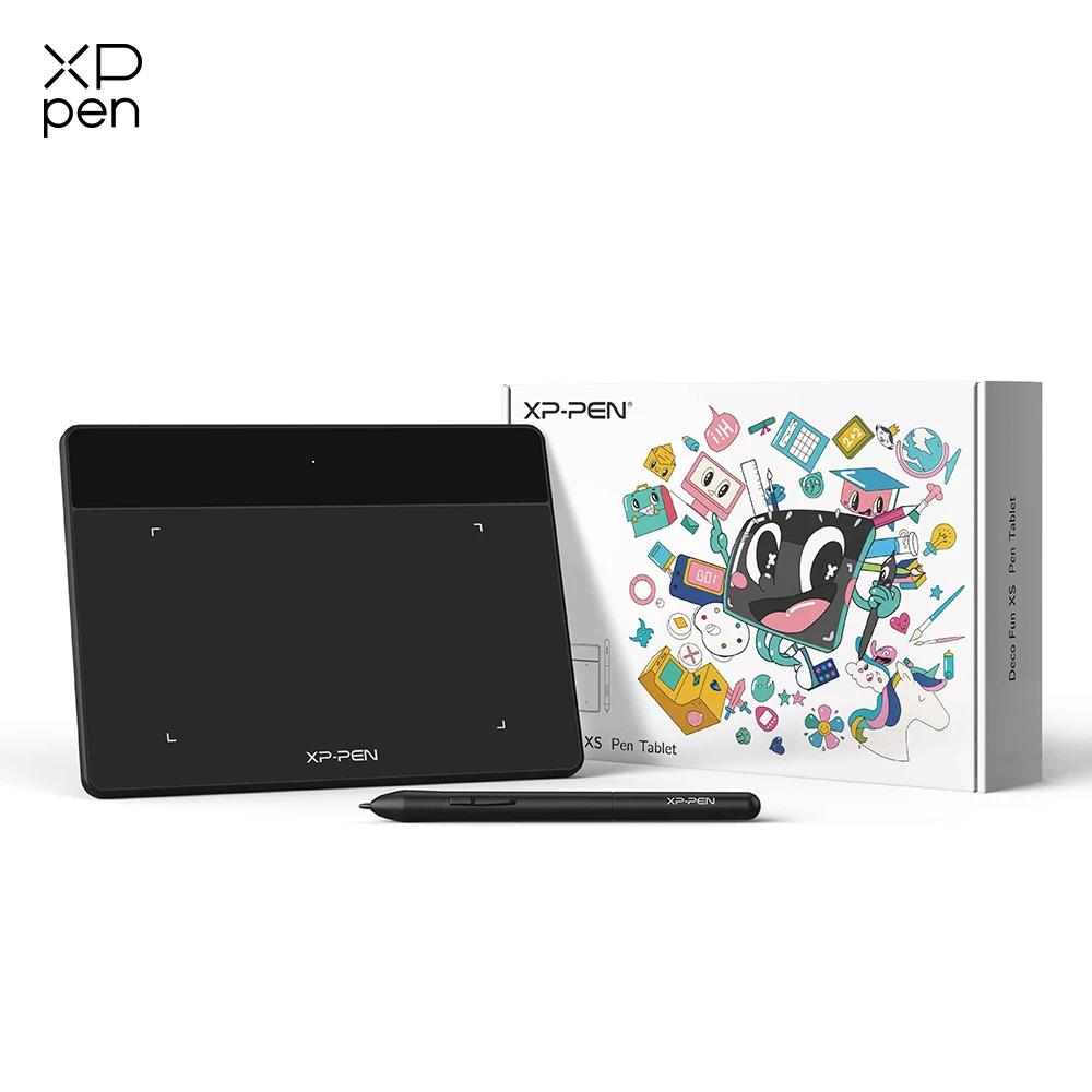 XPPen Deco Fun XS Cyfrowy tablet graficzny do rysowania 4 cale dla edukacji online dla Windows Mac Android Linux