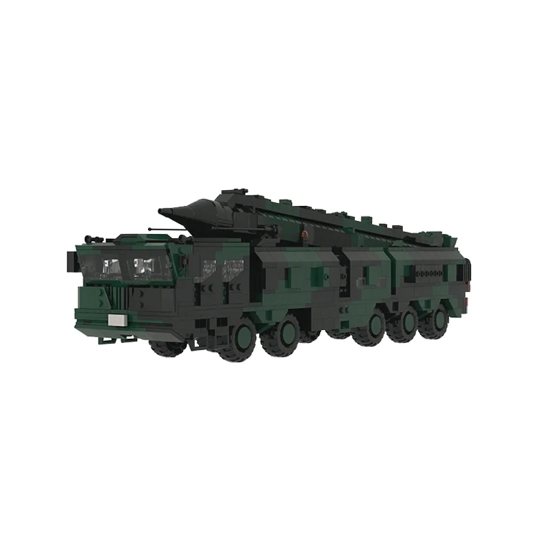 DF-21D Long‑Range Rocket Launcher Model MOC Building Bricks War Equipment Modular Technology Gifts Holiday Assemble Toys Suit