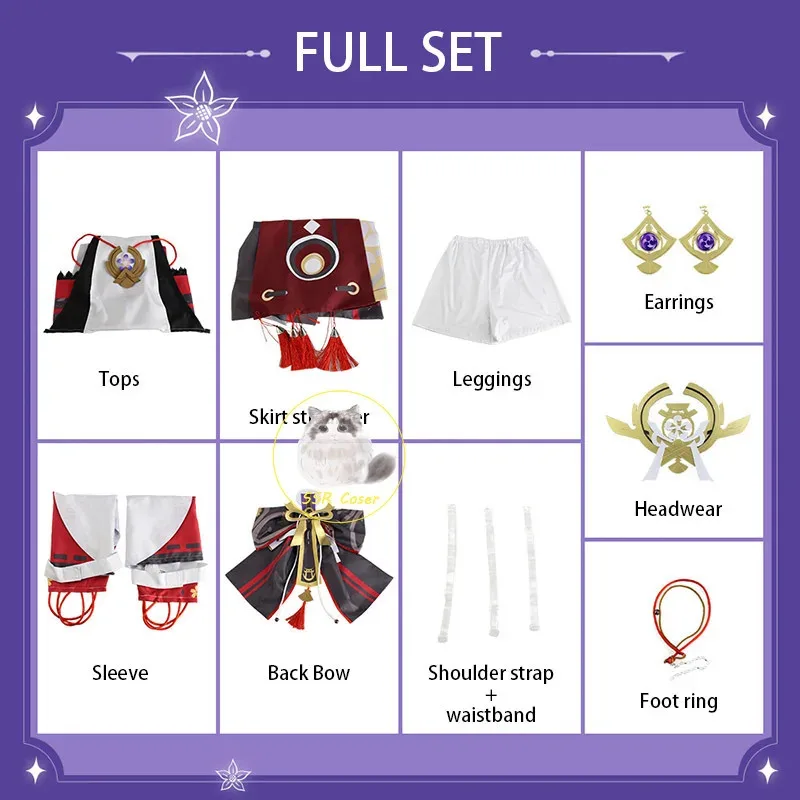 2025 New Game Yae Miko Cosplay Genshin Impact Cosplay Costume Yae Miko Uniform Wig Dress Party Outfit Halloween Costumes fo ★ ★