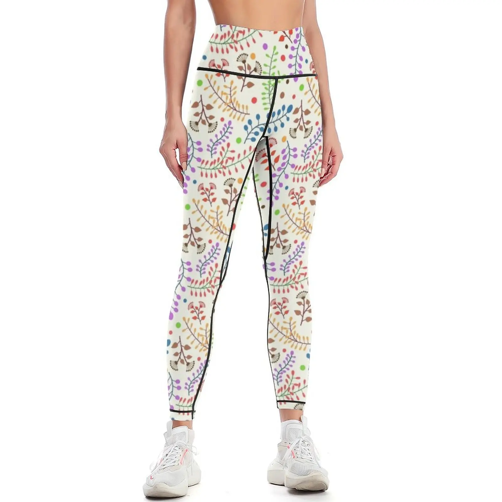 

Colorful floral pattern Leggings gym pants sport pants Jogger pants Tight fitting woman Womens Leggings